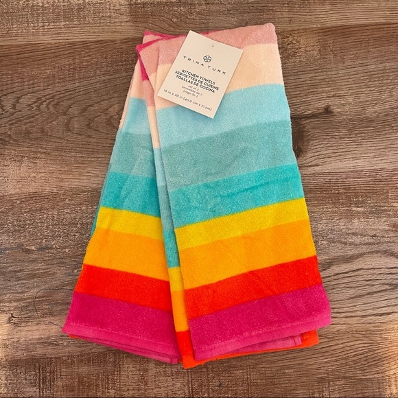 Trina Turk 2PCK Kitchen Towels + Mini Mitts - Picture 4 of 11